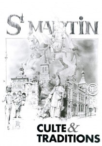 Œuvre de Jacques Donnay, cette composition illustre le catalogue de l’exposition montée à l’occasion du 1600e anniversaire de la mort de saint Martin (1997).